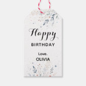 Wildflower Happy Birthday ギフトタグ (正面)