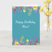 Wildflower Happy Birthday Mom Card カード (黄色い花)