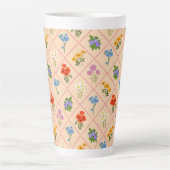 Wildflower Harlequin Garden カフェラテマグ (正面)