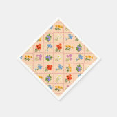 Wildflower Harlequin Garden スタンダードカクテルナプキン (角)