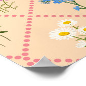 Wildflower Harlequin Garden ポスター (角)