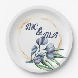 Wildflower Harmony Custom Floral Party Plate ペーパープレート