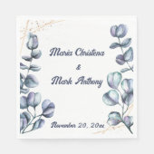 Wildflower Harmony Custom Wedding スタンダードランチョンナプキン (正面)