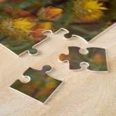 Wildflower Harmony – Purple & Gold in Bloom ジグソーパズル (側面)