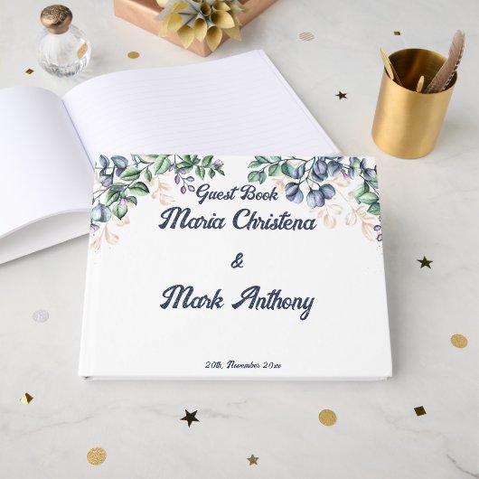 Wildflower Harmony Wedding ゲストブック (正面見開き)