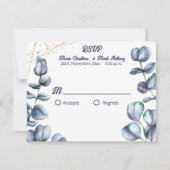 Wildflower Harmony Wedding RSVP (正面)