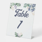 Wildflower Harmony Wedding Table Number 台座サイン (正面)