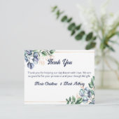 Wildflower Harmony Wedding Thank You Card 出欠カード (スタンド正面)