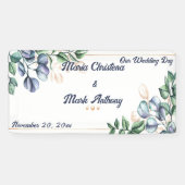 Wildflower Harmony Wedding Welcome Sign   横断幕 (横)