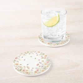 Wildflower Honey コースター - かわいいカントリーライフ ビー