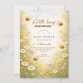 Wildflower Honey Meadow Baby Shower 招待状 (正面)