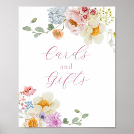 Wildflower Honey Meadow Cards and Gifts Sign ポスター