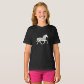 Wildflower Horse Design with Country Western Vibe Tシャツ (正面フル)