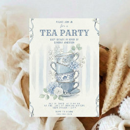 Wildflower-Inspired Tea Party Baby Shower 招待状