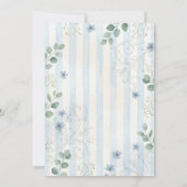 Wildflower-Inspired Tea Party Baby Shower 招待状 (裏面)