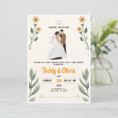 wildflower invitation 招待状 (スタンド正面)