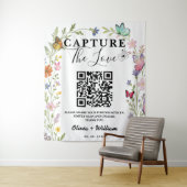Wildflower Keepsake | '愛を捉えて' QRコード タペストリー (インサイチュ)