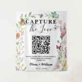 Wildflower Keepsake | '愛を捉えて' QRコード タペストリー (正面)