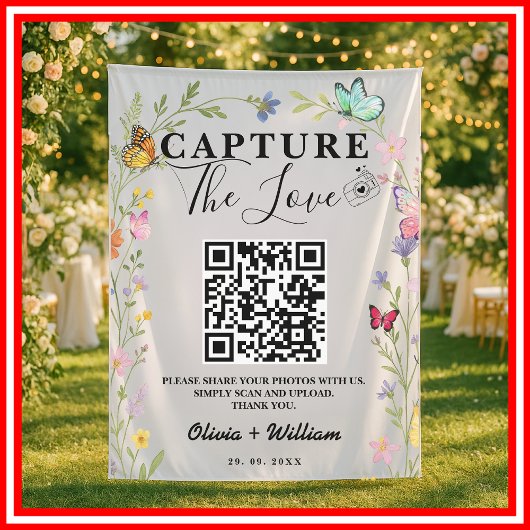 Wildflower Keepsake | '愛を捉えて' QRコード タペストリー