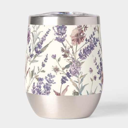 Wildflower Lavender Boho Botanical Floral (正面)