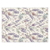 Wildflower Lavender Boho Botanical Floral Pattern テーブルクロス (正面(横))