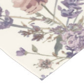 Wildflower Lavender Boho Botanical Floral Pattern テーブルクロス (アングル)