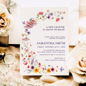 Wildflower Lavender New Chapter Bridal Shower  招待状