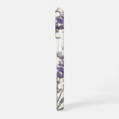 Wildflower Lavender Watercolor Monogram  iPhone 16ケース (左側面)
