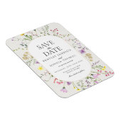 Wildflower Love が咲き誇る Save the Date マグネット (右側)