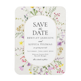 Wildflower Love が咲き誇る Save the Date マグネット