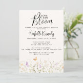 Wildflower Love Is In Bloom Bridal Shower  招待状 (スタンド正面)