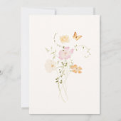 Wildflower Love Is In Bloom Bridal Shower  招待状 (裏面)