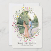 Wildflower Love is in Bloom Floral Bridal Shower 招待状 (裏面)