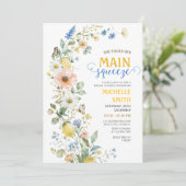 Wildflower Main Squeeze ブライダルシャワー招待状 招待状 (スタンド正面)