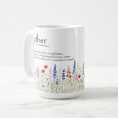 Wildflower Mama Mug -おもしろい母の日の贈り物 コーヒーマグカップ (正面左)