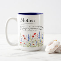 Wildflower Mama Mug -おもしろい母の日の贈り物