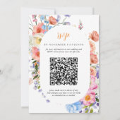 Wildflower Meadow | フラワー ウェディング クレスト RSVP  招待状 (裏面)
