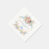 Wildflower Meadow | 花嫁の紋章  スタンダードカクテルナプキン (角)
