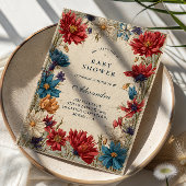 Wildflower Meadow Baby Shower 招待状