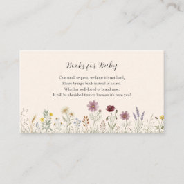 Wildflower Meadow Books for Baby リクエストカード エンクロージャーカード