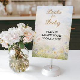 Wildflower Meadow Books for Baby Garden Sign ポスター