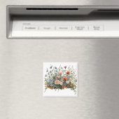 Wildflower meadow botanical garden flowers マグネット (インサイチュ (食洗機))