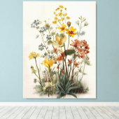 Wildflower Meadow Bouquet キャンバスプリント (インサイチュ (ウッドフロア))