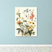 Wildflower Meadow Bouquet キャンバスプリント (インサイチュ (ウッドフロア))