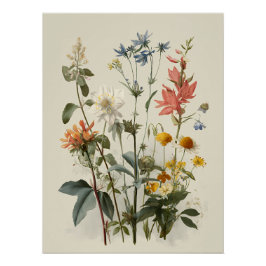 Wildflower Meadow Bouquet ポスター