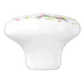 Wildflower Meadow Bunnies Ceramic Knob セラミックノブ (側面)