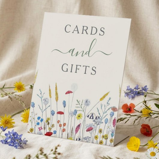 Wildflower Meadow Cards & Gifts Shower Sign 台座サイン