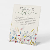 Wildflower Meadow Flower Bar Thank You Favor 台座サイン (正面)