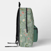 Wildflower Meadow Green Backpack プリントバックパック (左)