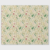 Wildflower Meadow Hand-Drawn Botanical Art ラッピングペーパー (フラット)